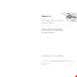 Residential Tenancy Agreement Template - Simplified Landlord and Tenant Agreement example document template