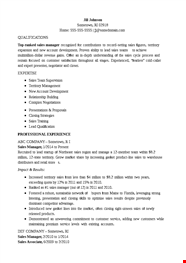 Inside Sales Manager Resume