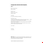 Debt Collection Letter Template example document template