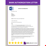 Letter of authorization example document template
