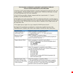 Programme Article Amendment - Ensure Contract Compliance example document template 