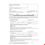 Petition Template for Child Court Cases - Petitioner Assistance example document template