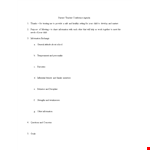 Parent Teacher Conference Agenda Template example document template