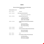 Formal Conference: Eugene, Commentator & Moderator | Harvey example document template