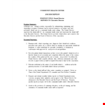 Dental Director Job Description example document template