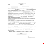 Free Promissory Note Template - Ensure Payment of Amount with Undersigned's Signature example document template 