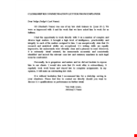 Manager Recommendation Letter Template: Judge & Clerkship example document template