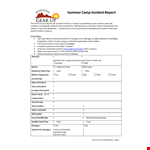 Incident Report Template example document template