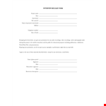 Download a Free Interview Release Form Template - Ensure Legal Compliance example document template