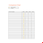 Improved Comparison Chart Template: Easily Compare Scores and Data with this Chart example document template