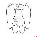 Easter Bunny Paw Print Template | CFTB example document template