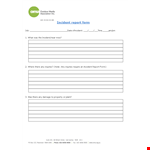 Efficient Incident Management - Download Incident Report Template example document template