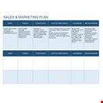 Effective Sales Plan Template - Define Target, Strategies & Messages example document template