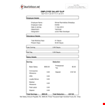 Employee Salary example document template