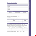 Customize and Streamline Your Hiring Process with our Employment Application Template example document template