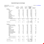 Nonprofit Budget example document template