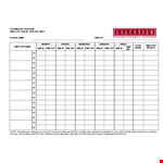 Employee Sign In Sheet Excel example document template