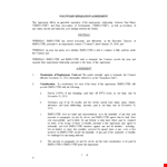 Employment Mutual Separation Agreement Template example document template