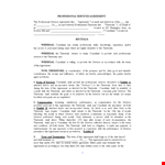 Service Agreement Template - Create Professional Service Agreements with Ease example document template 