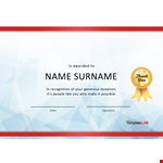 Certificate Donation Template - Free Download | TemplateLab example document template 