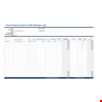 Expense Report Template - Easy Travel Expense & Mileage Reimbursement example document template