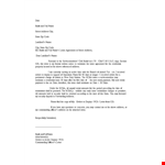 Lease Termination Letter Template example document template