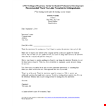 Thank You Business Letter example document template 