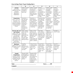 Grading Rubric Template for Effective Information Presentation example document template