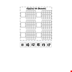 Ten Frame Template for Math Activities | Free Printable example document template