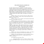 Free Employment Separation Agreement Template example document template