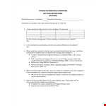 Effective Self Evaluation Examples for Academic Committees and Governance-Shared Goals example document template