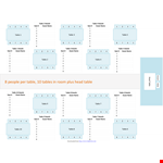 Editable Seating Chart Template - Organize Guest Seating by Table & Details example document template