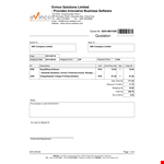 Software Company Quotation Template example document template