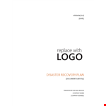 Prepare for the Unexpected with Our Disaster Recovery Plan Template example document template