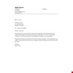 Contract Termination Letter PDF - Official Template for March | Sally, Kumon, Redding, Lusmond example document template