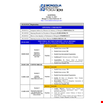 Opening Ceremony Agenda example document template 