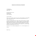 Thank You Letter Template for School Interview example document template