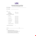 Fundraising Report example document template