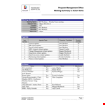 Meeting Agenda Action Items - Streamline Your Weekly Meetings with Actionable Design example document template