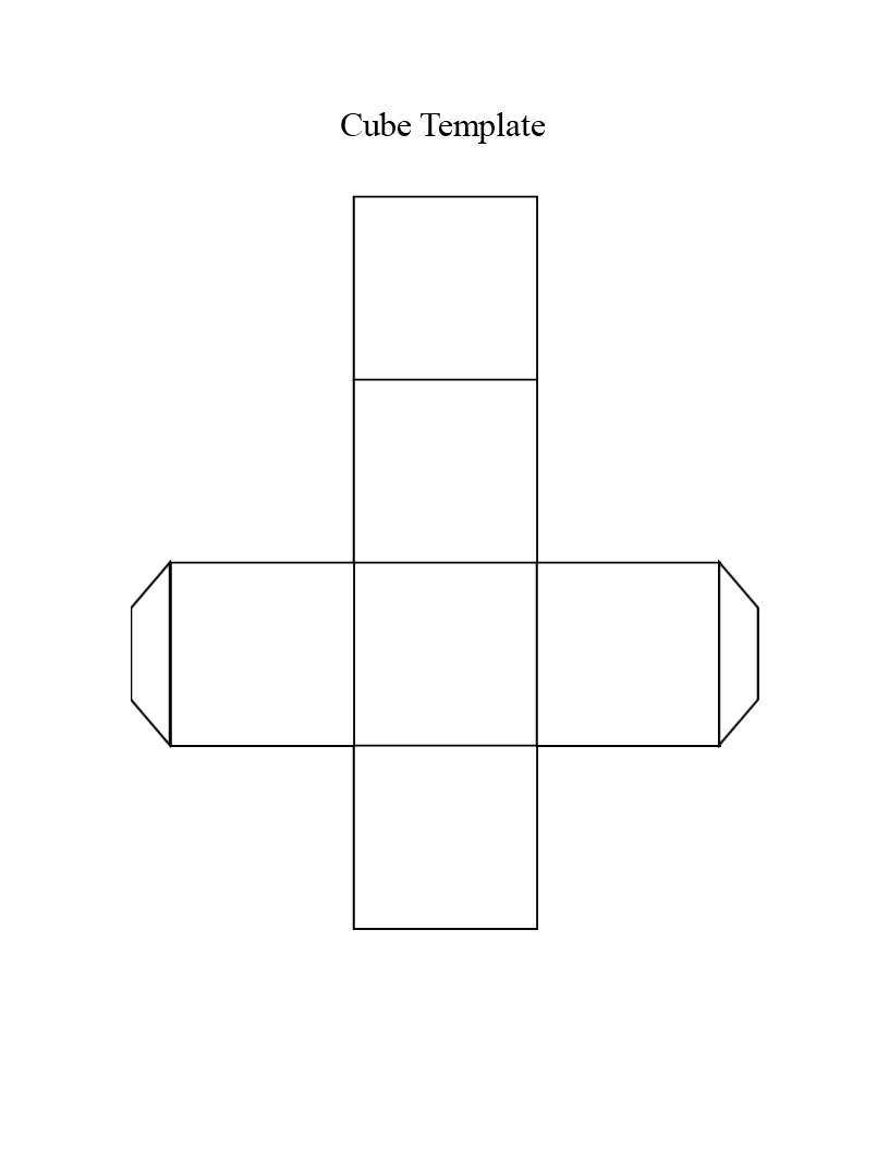 Printable cube Template