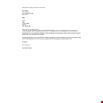 Resignation Letter Format Without Notice Period example document template