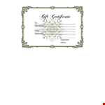 Homemade Gift Certificate Free Pdf Template Download example document template