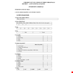 Interview Schedule example document template