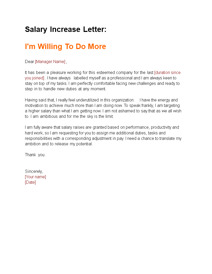 Boost Your Morale with a Salary Increase Letter - Take Charge and Get ...