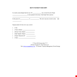 Rent Payment Receipt example document template