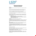 Professional Memorandum of Understanding Template - Service, Employment & Local | Forum - Lewisham example document template