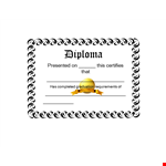 Customize Diploma Template - Create Your Own Diploma in Minutes example document template