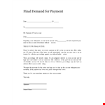 Effective Collection Letter Template for Overdue Accounts | Improve Payment and Collection example document template 