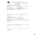 Return to Work Form for Employees - Get Your Signed Copy Today example document template