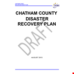 Secure Your County's Recovery with Our Disaster Recovery Plan Template example document template 